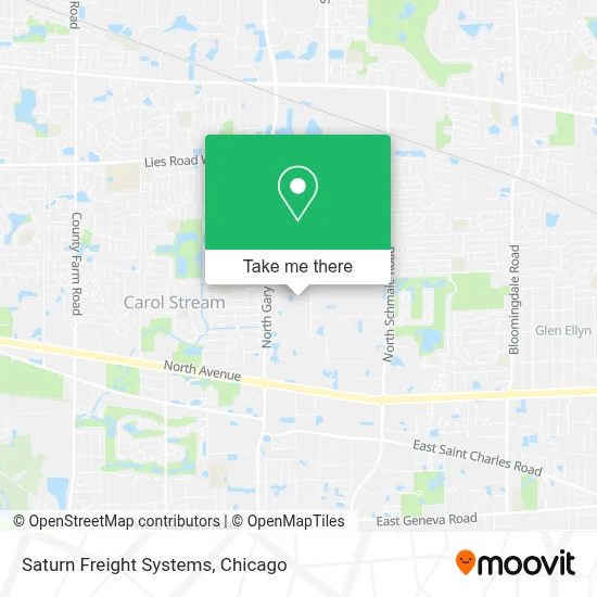 Saturn Freight Systems map