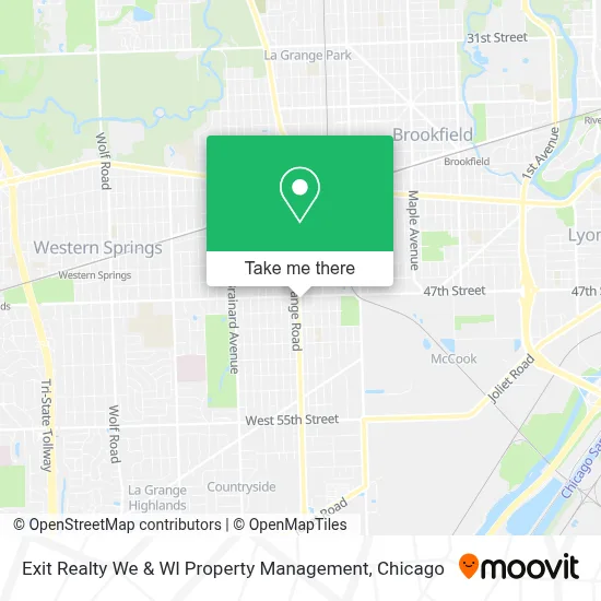 Exit Realty We & Wl Property Management map