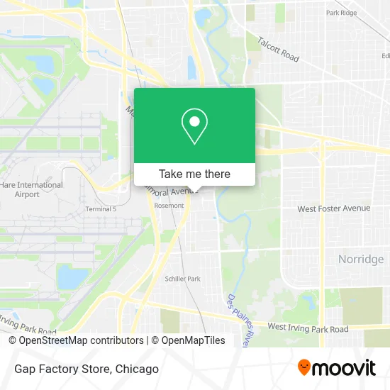 Gap Factory Store map