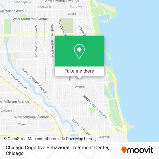 Chicago Cognitive Behavioral Treatment Center map