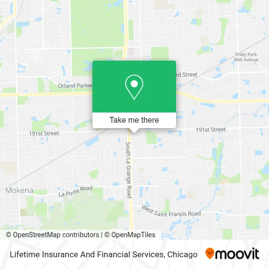 Lifetime Insurance And Financial Services map