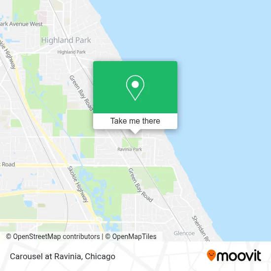 Carousel at Ravinia map