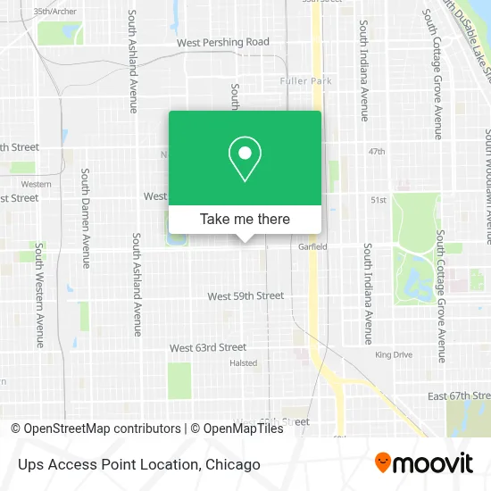 Ups Access Point Location map