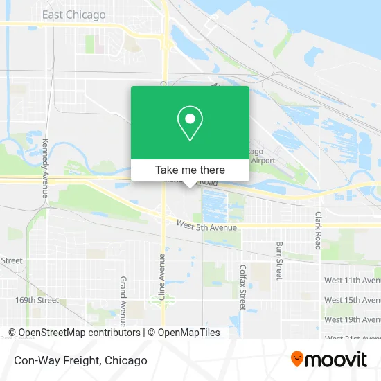 Con-Way Freight map