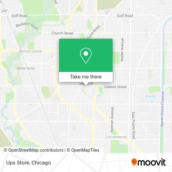Ups Store map