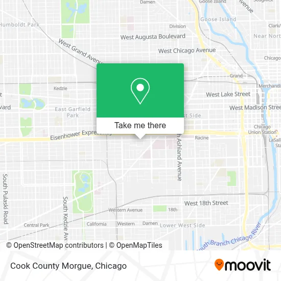 Cook County Morgue map