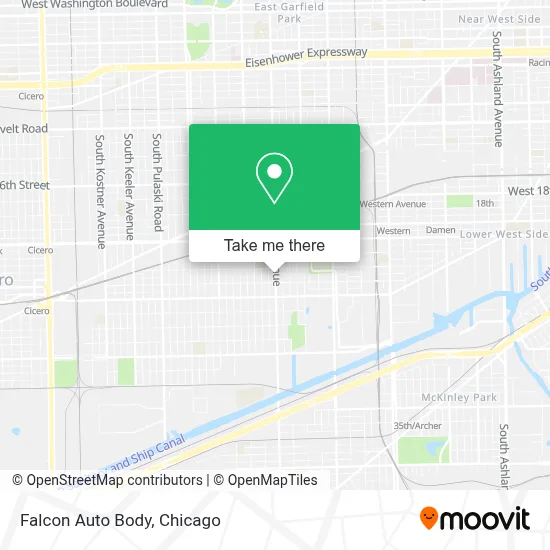 Falcon Auto Body map