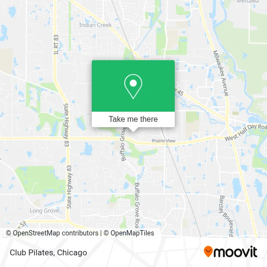 Club Pilates map