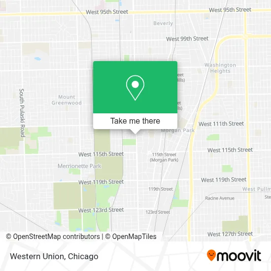 Western Union map