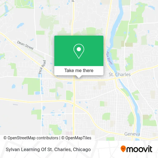 Sylvan Learning Of St. Charles map
