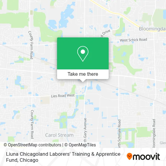 Liuna Chicagoland Laborers' Training & Apprentice Fund map