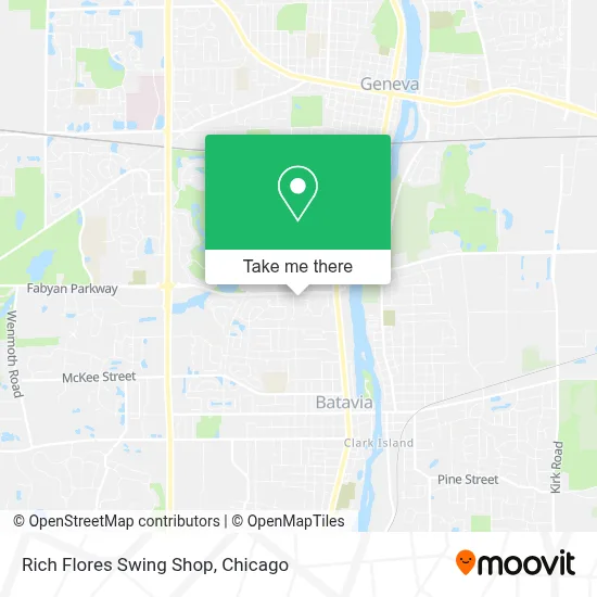 Rich Flores Swing Shop map
