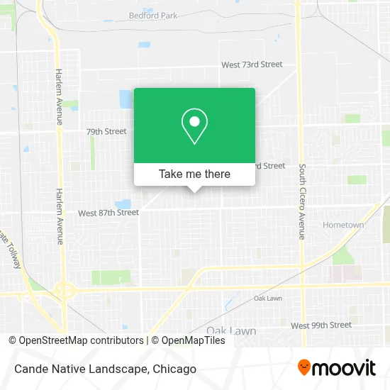 Cande Native Landscape map