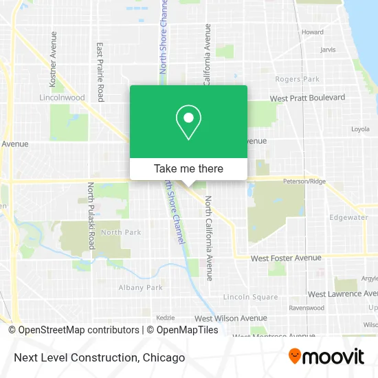 Next Level Construction map