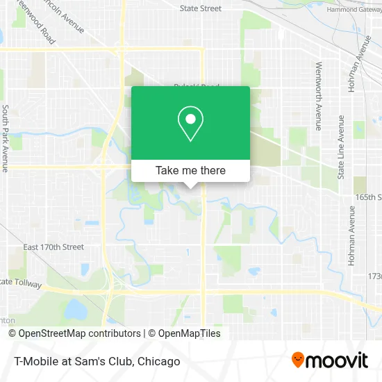 T-Mobile at Sam's Club map