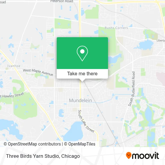 Three Birds Yarn Studio map