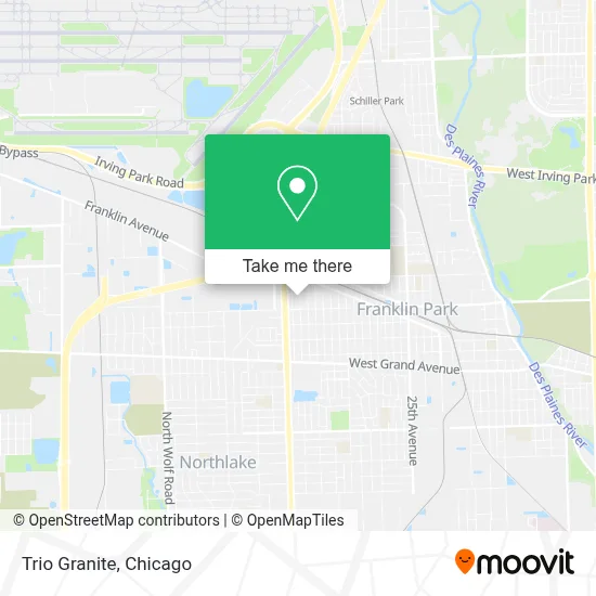 Trio Granite map