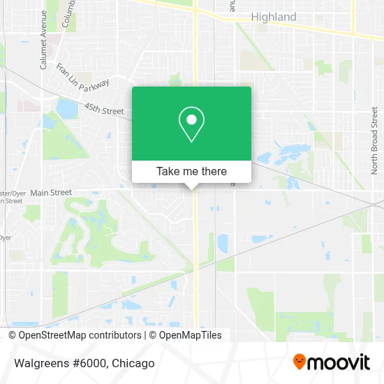 Walgreens #6000 map