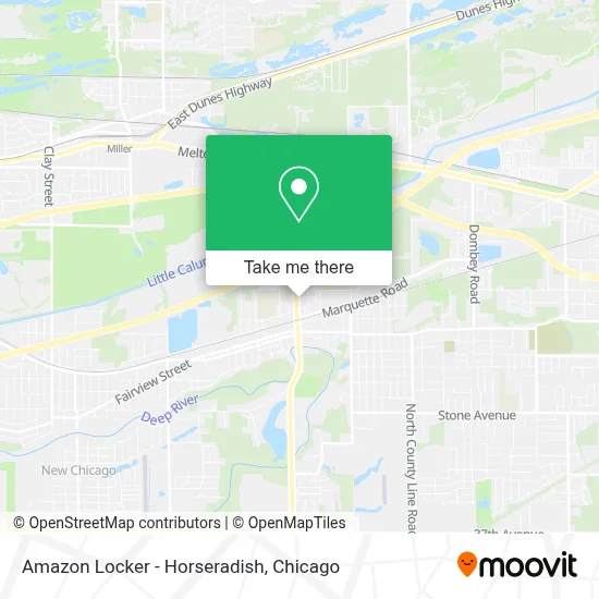 Amazon Locker - Horseradish map