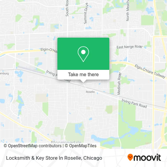 Locksmith & Key Store In Roselle map