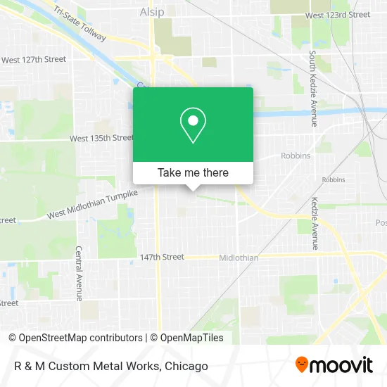 R & M Custom Metal Works map