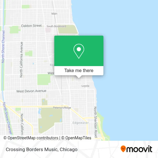 Crossing Borders Music map