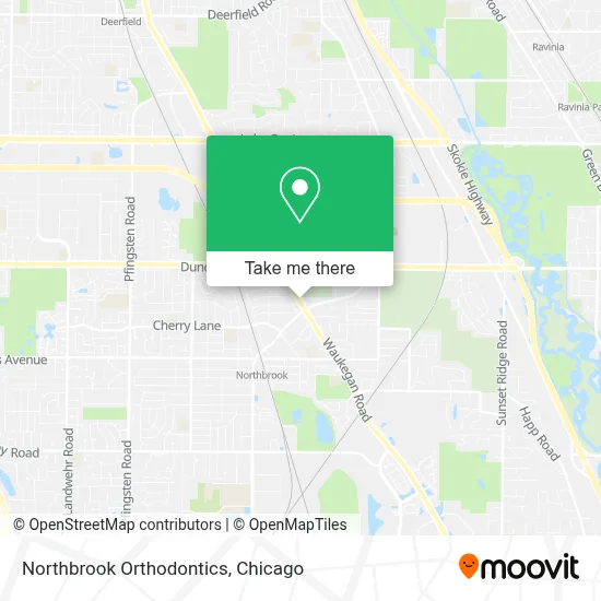 Northbrook Orthodontics map