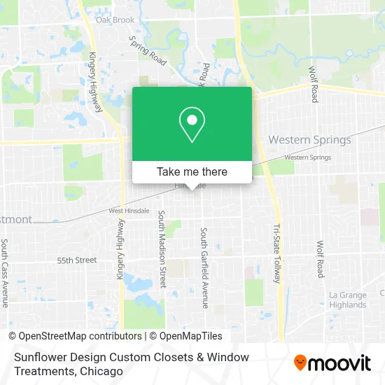 Sunflower Design Custom Closets & Window Treatments map