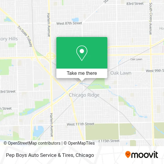 Pep Boys Auto Service & Tires map