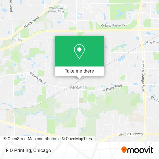 F D Printing map
