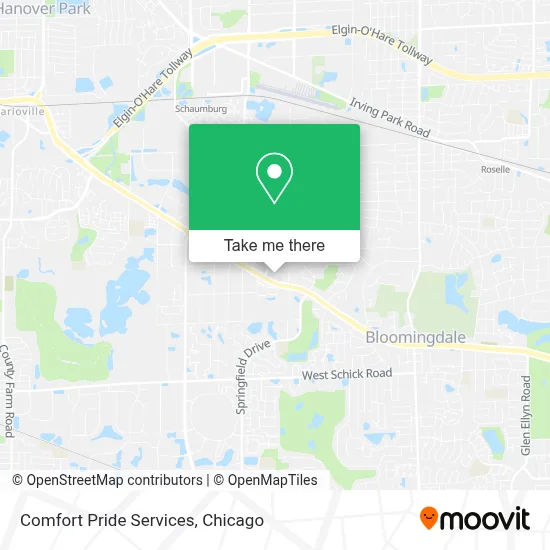 Comfort Pride Services map