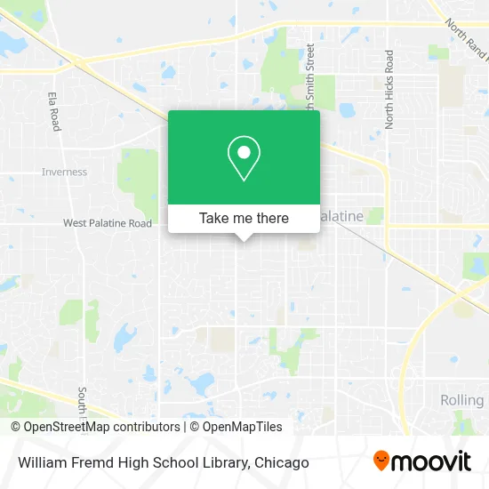 William Fremd High School Library map