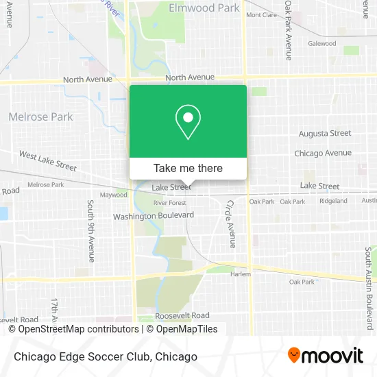 Chicago Edge Soccer Club map