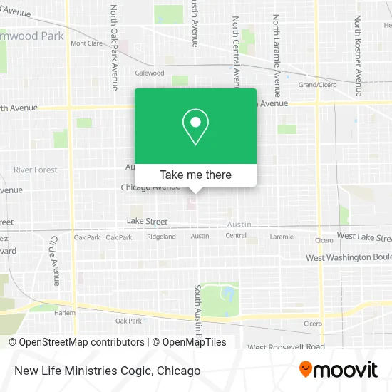 New Life Ministries Cogic map