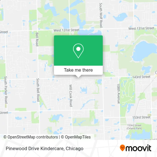 Pinewood Drive Kindercare map