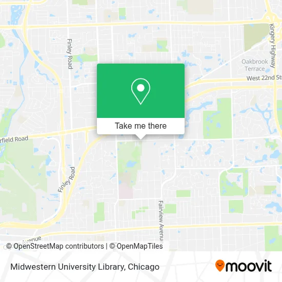 Midwestern University Library map
