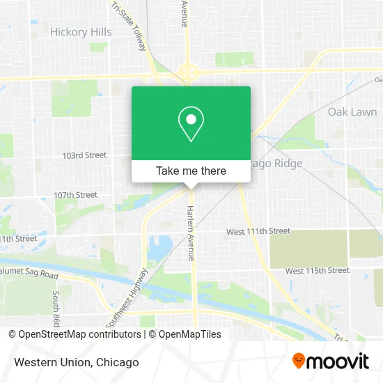 Western Union map