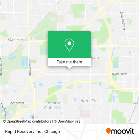 Rapid Recovery Inc. map