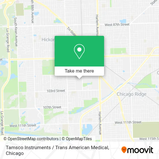 Tamsco Instruments / Trans American Medical map