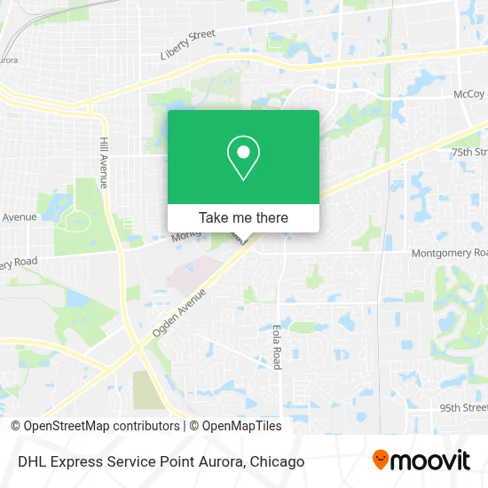 DHL Express Service Point Aurora map