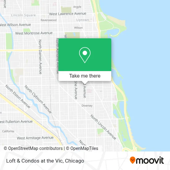 Loft & Condos at the Vic map