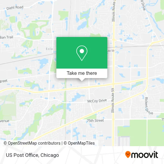 Us Post Office map