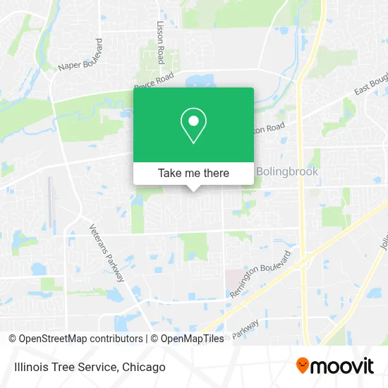 Illinois Tree Service map
