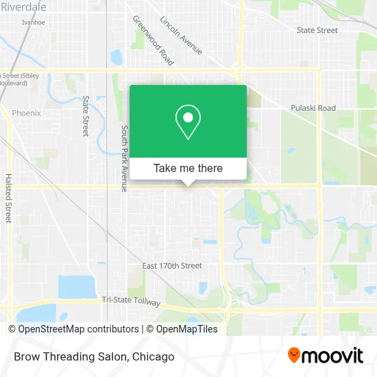 Brow Threading Salon map