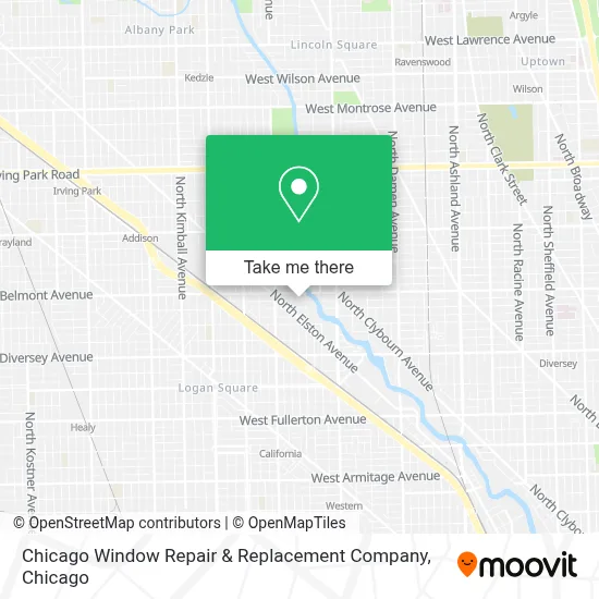 Chicago Window Repair & Replacement Company map