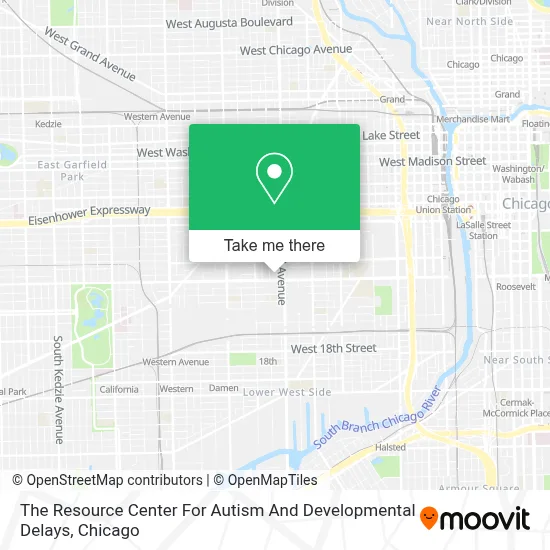 The Resource Center For Autism And Developmental Delays map