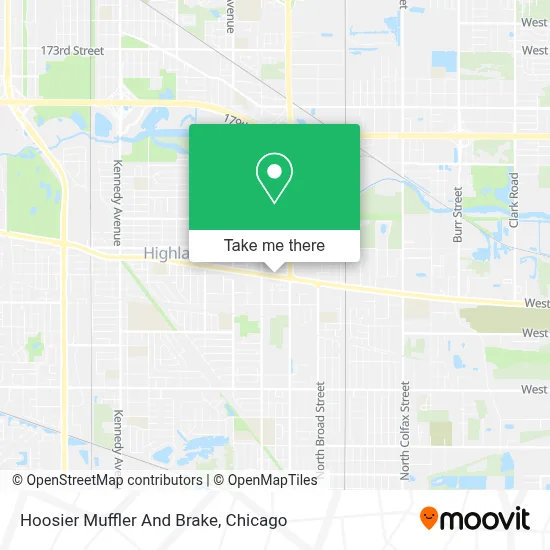 Hoosier Muffler And Brake map