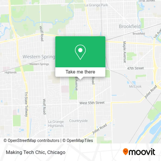 Making Tech Chic map