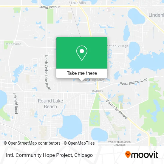 Intl. Community Hope Project map