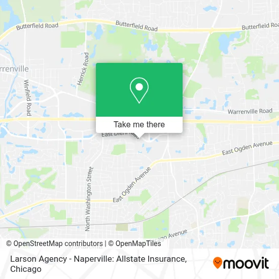 Larson Agency - Naperville: Allstate Insurance map